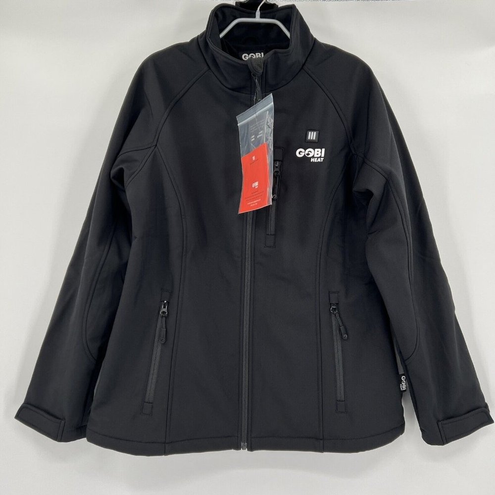 Gobi Heat Sahara Women's 3-Zone Heated Jacket in Black Onyx sz XL Full Zip NWT